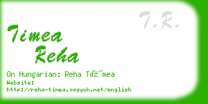 timea reha business card